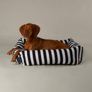 Buy Scruffs Amalfi Striped Box Dog Bed in Black | Percys Pet Products