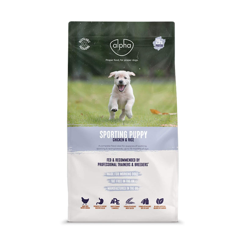 Buy Alpha Sporting Puppy Chicken & Rice - Percys Pet Products