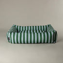 Scruffs Amalfi Striped Box Dog Bed in Green | Percys Pet Products