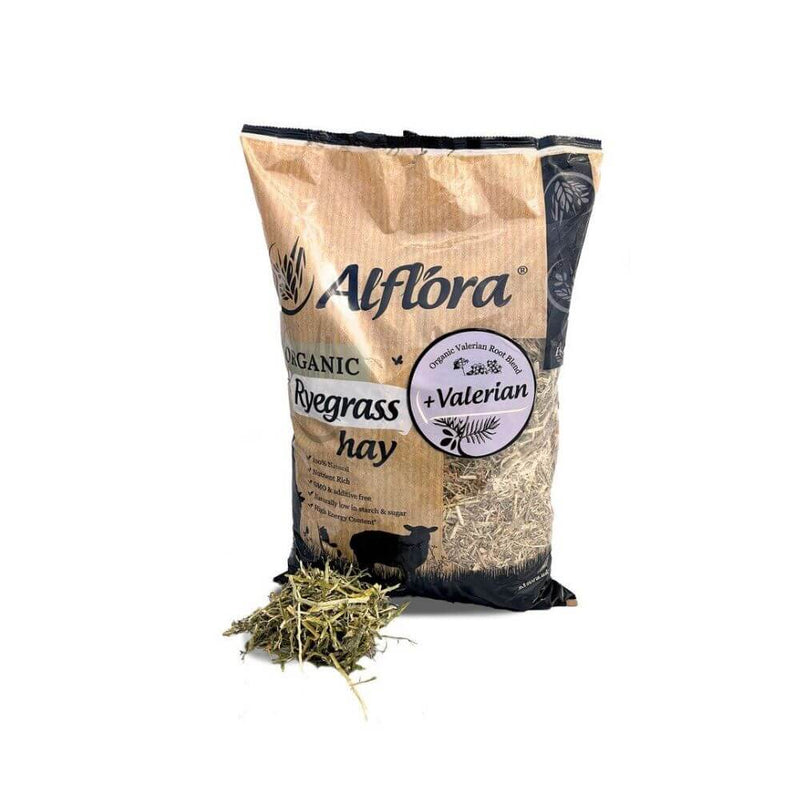 Alflora Organic Ryegrass Hay with Valerian Root - Percys Pet Products