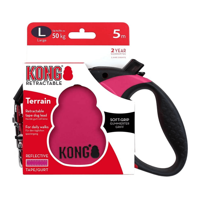 KONG Terrain Retractable 5m Tape Dog Leash