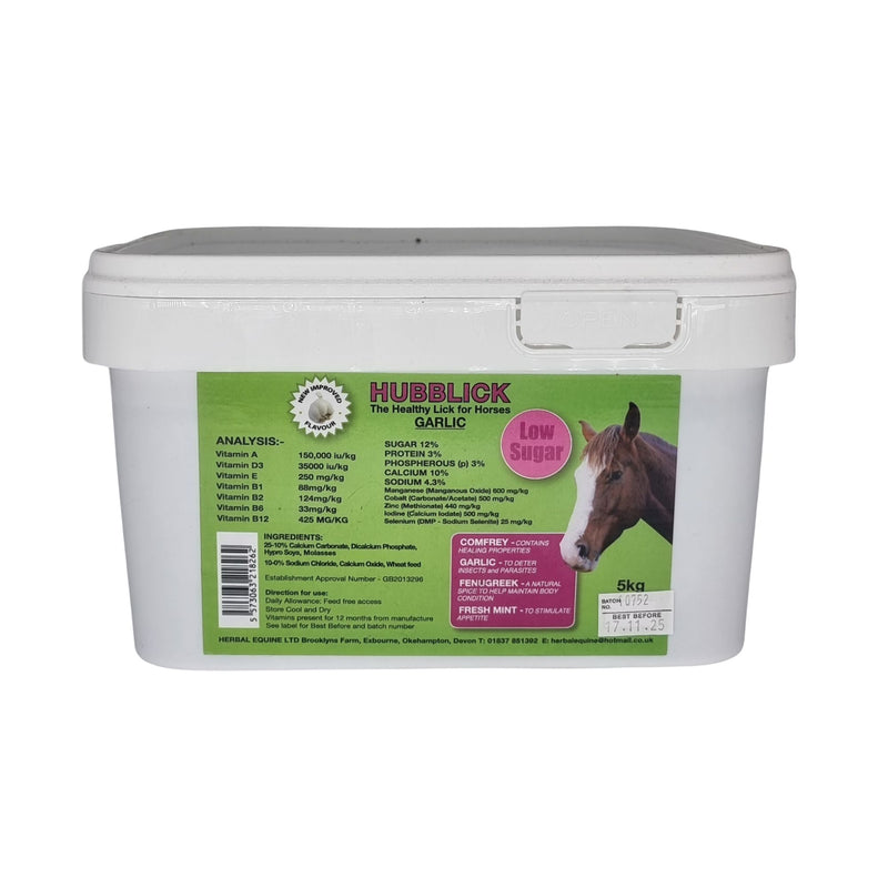 Buy Hubblick Garlic Horse Lick - Percys Pet Products