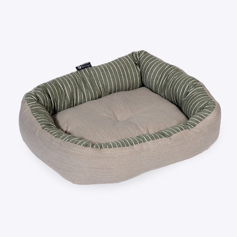Danish Design Rustic Stripes Sage Snuggle Bed - Percys Pet Products