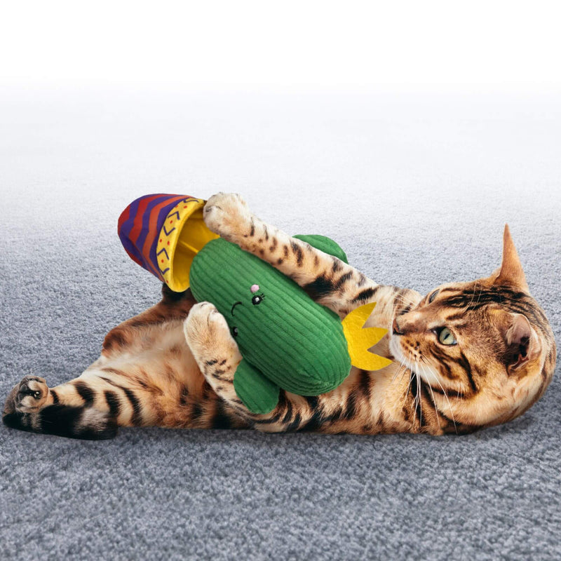 KONG Wrangler Cactus Cat Toy with Catnip