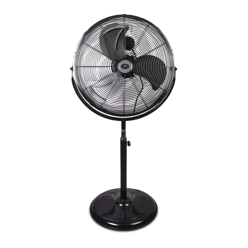 Prem-I-Air 120W 3 Speed 20-inch 360 Degree Pedestal Fan - Black/Silver - EH1864