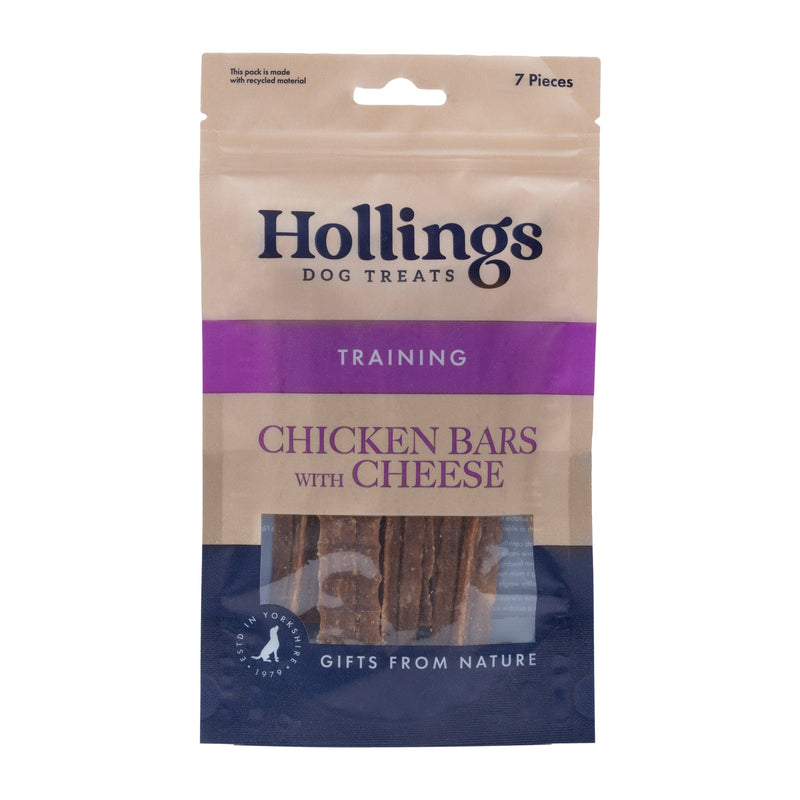 Buy Hollings Chicken Bar with Cheese 10 x 7 Pack | Percys Pet Products