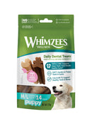 Whimzees Puppy Daily Dental Treats Medium/Large 14 Bag x 6 Packs | Percys Pet Products
