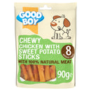 Good Boy Chewy Dog Treats Chicken with Sweet Potato Sticks 90g x 10 Packs | Percys Pet Products
