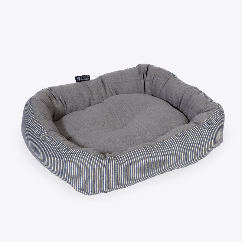 Danish Design Rustic Stripes Grey Snuggle Bed - Percys Pet Products
