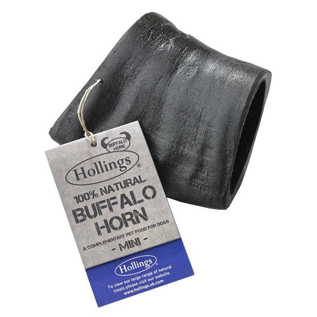 Hollings Buffalo Horns 100% Natural Dog Chews - BULK - Percys Pet Products