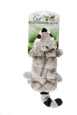 Gor Wild Multi-Squeak Raccoon Dog Toy 30cm