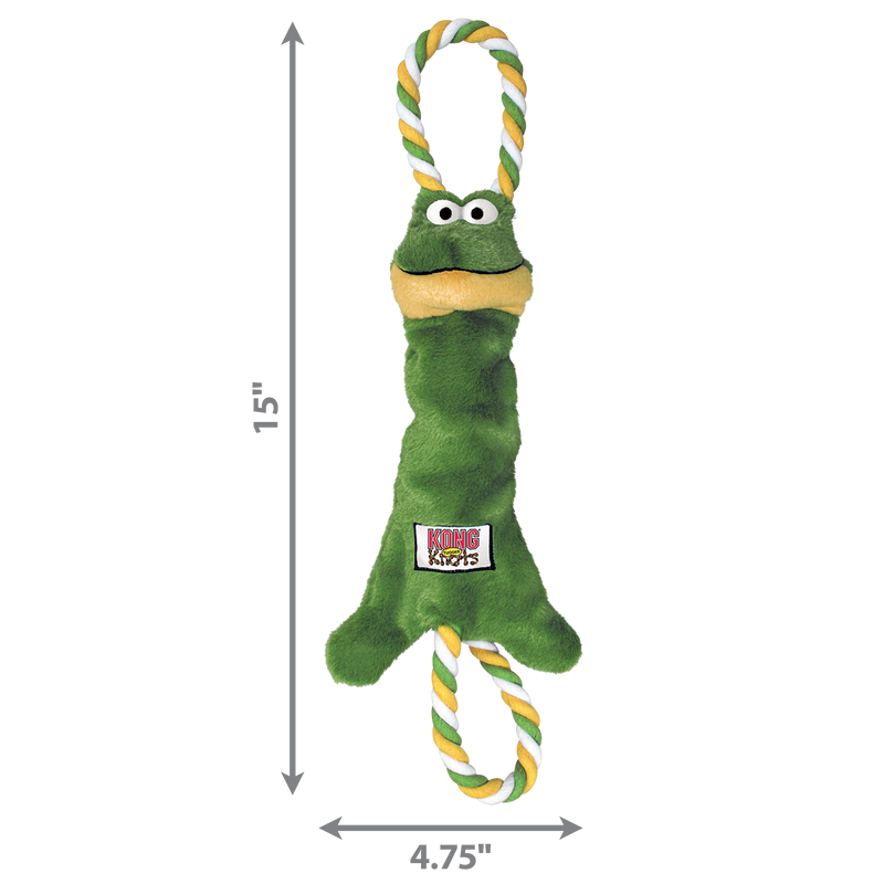 KONG TuggerKnots Frog Small/Med - Percys Pet Products