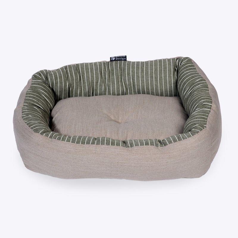 Danish Design Rustic Stripes Sage Snuggle Bed - Percys Pet Products