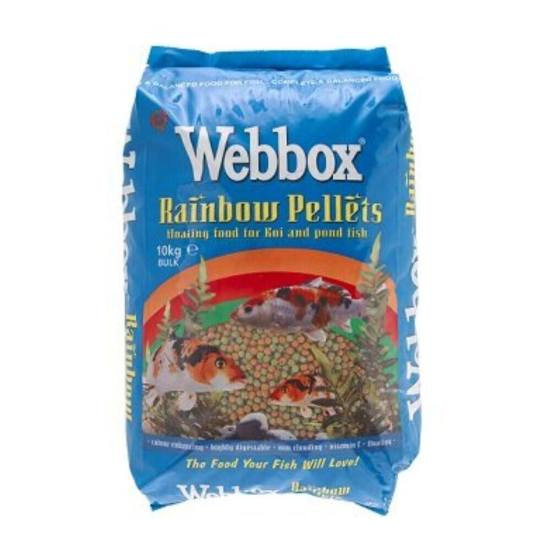 Webbox Rainbow Pellets Floating Pond Fish Food 10kg