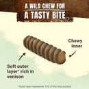 Adventuros Wild Chews Venison Large Dog Treats 200g x 4 Packs | Percys Pet Products