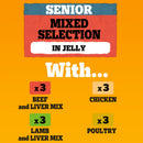 Pedigree Senior Mixed Selection in Jelly Dog Food 100g x 48 | Percys Pet Products
