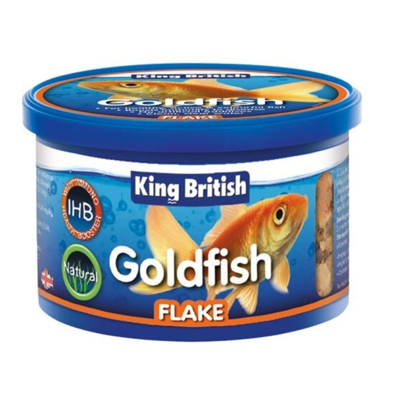 King British Goldfish Flakes with IHB 24 x 12g - Percys Pet Products