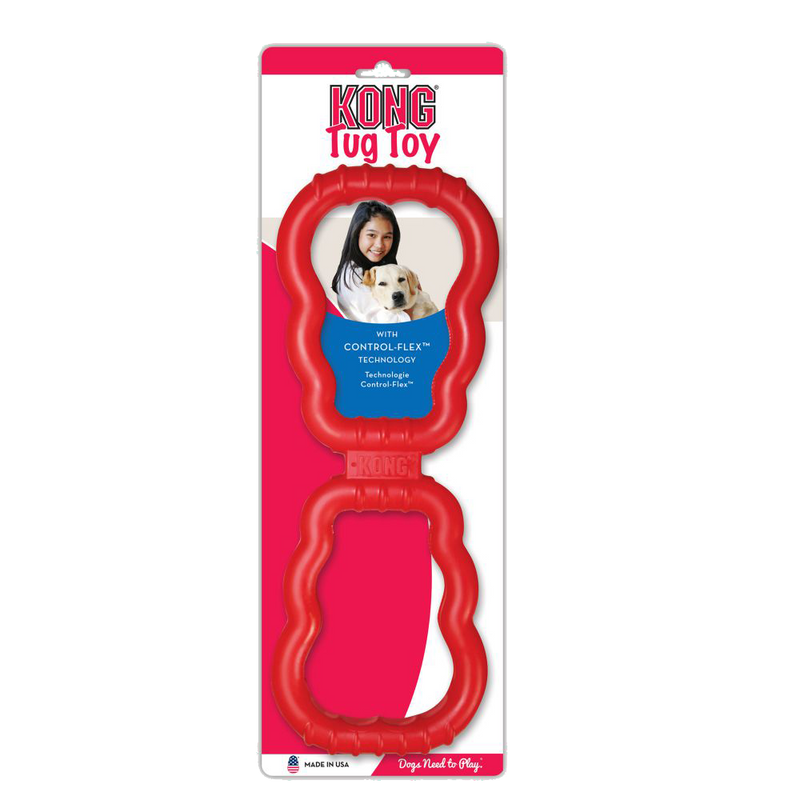 KONG Tug Durable Rubber Tug Dog Toy - Percys Pet Products