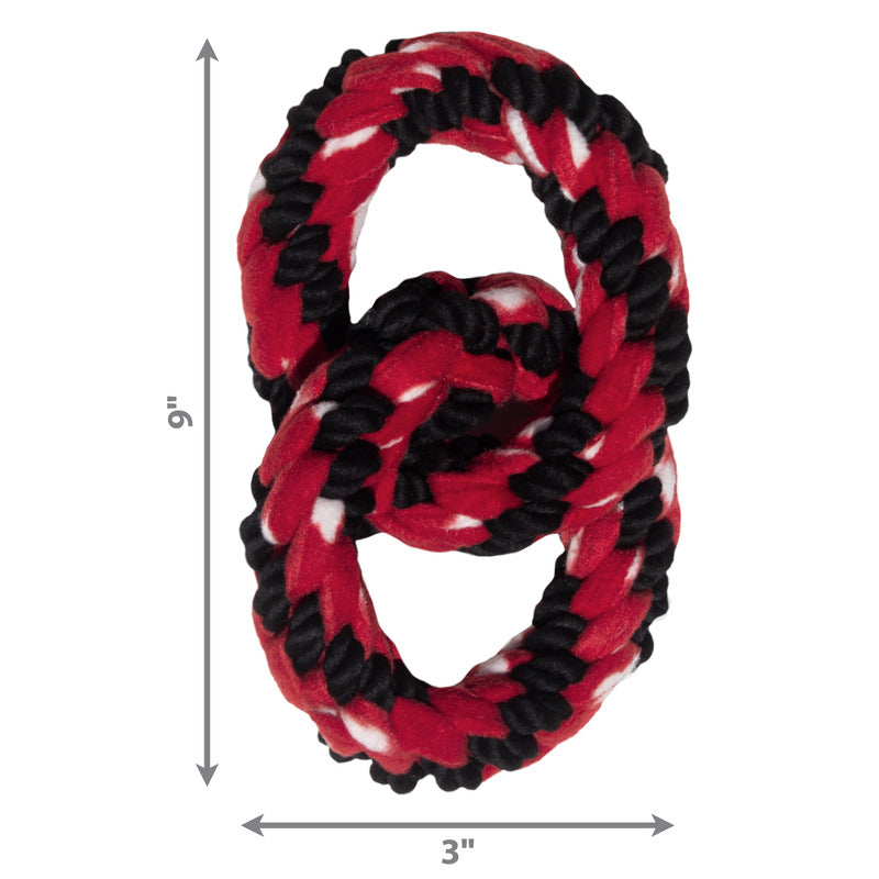 KONG Signature Rope Double Ring Tug Dog Toy - Percys Pet Products