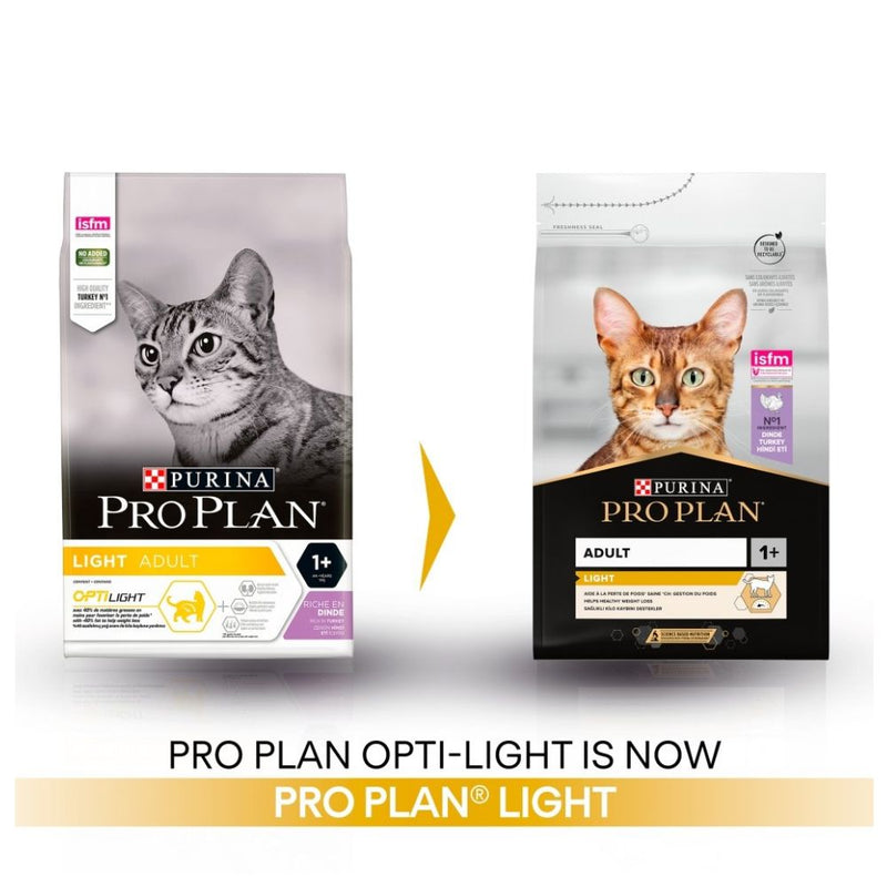 Pro Plan Adult 1+ Light Rich in Turkey Dry Cat Food 3kg