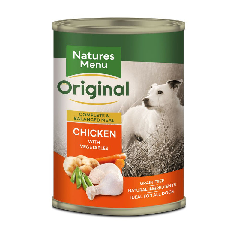 Natures Menu Chicken & Vegetable Dog Food 12 x 400g - Percys Pet Products