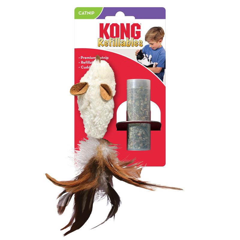 KONG Refillables Feather Mouse Cat Toy - Percys Pet Products