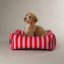  Scruffs Amalfi Striped Box Dog Bed in Pink | Percys Pet Products