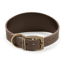 Ancol Heritage Collection Timberwolf Leather Greyhound Collar Sable 34-43cm | Percys Pet Products