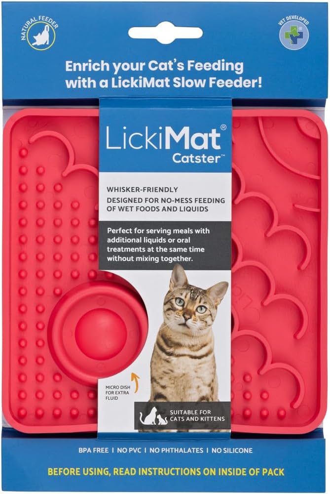 LickiMat Classic Catster Boredom Buster Feeder Mat for Cats - Percys Pet Products