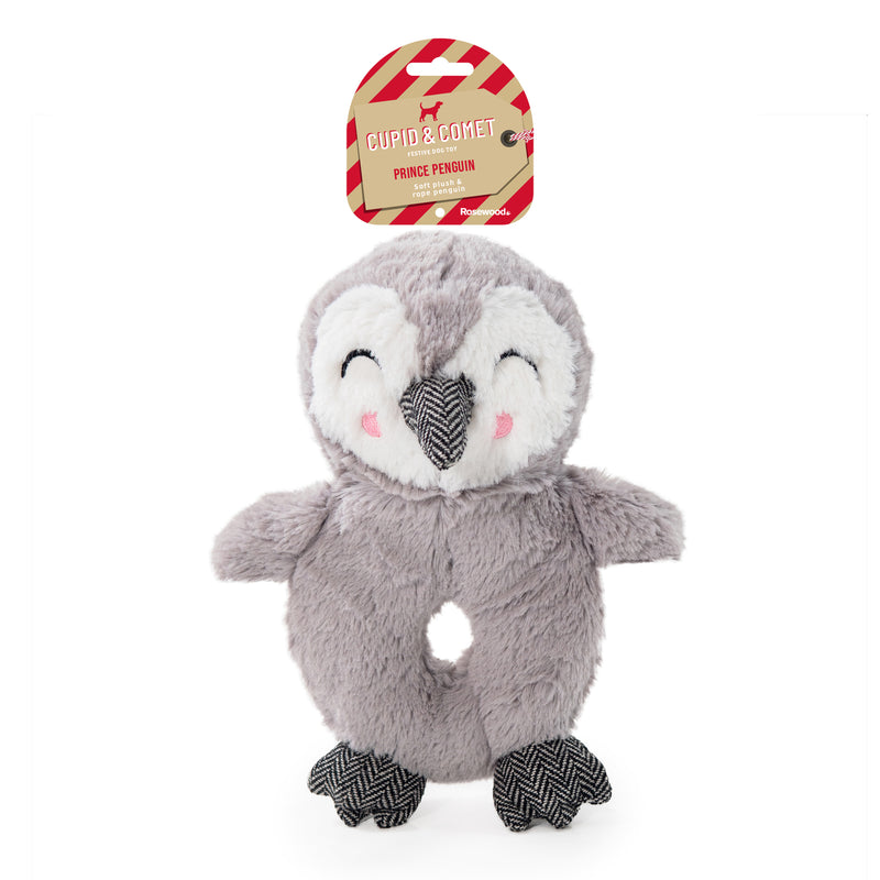 Rosewood Xmas Prince Penguin 9.5" Dog Toy - Percys Pet Products