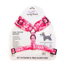 long paws funk the dog harness in pink camo