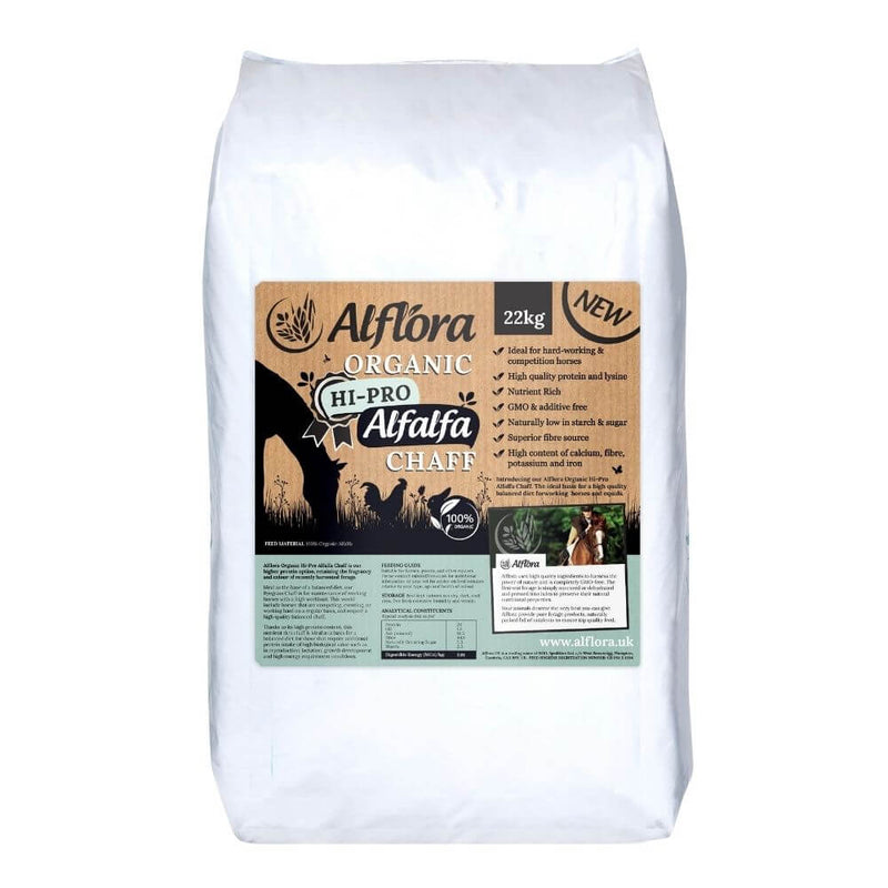 Alflora Organic Hi-Pro Alfalfa Chaff 22kg - Percys Pet Products