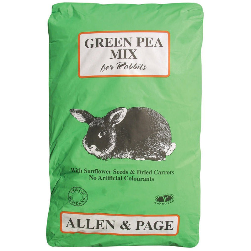 Allen & Page Green Pea Rabbit Mix 20kg - Percys Pet Products