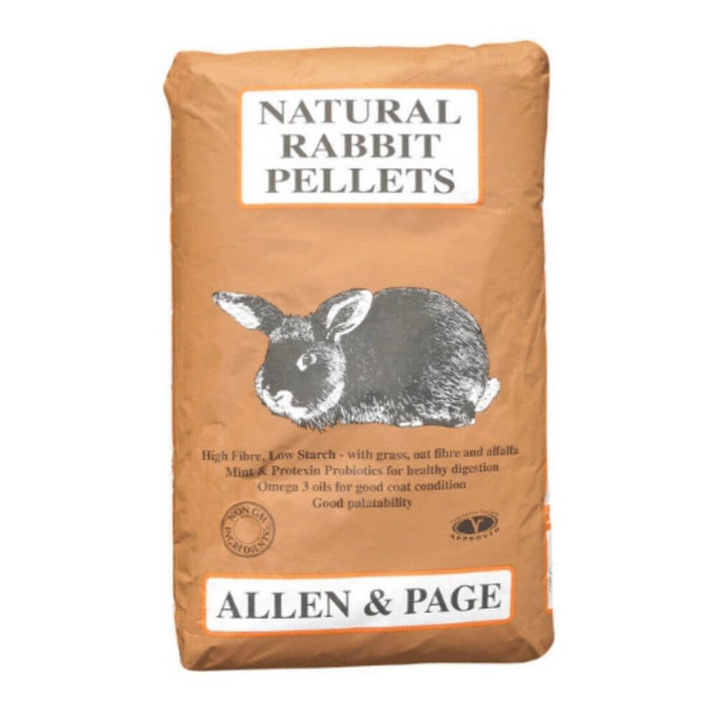 Allen & Page Natural Rabbit Pellets 20kg - Percys Pet Products