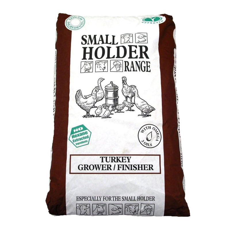 Allen & Page Small Holder Range Turkey Grower/Finisher Pellets 20kg - Percys Pet Products