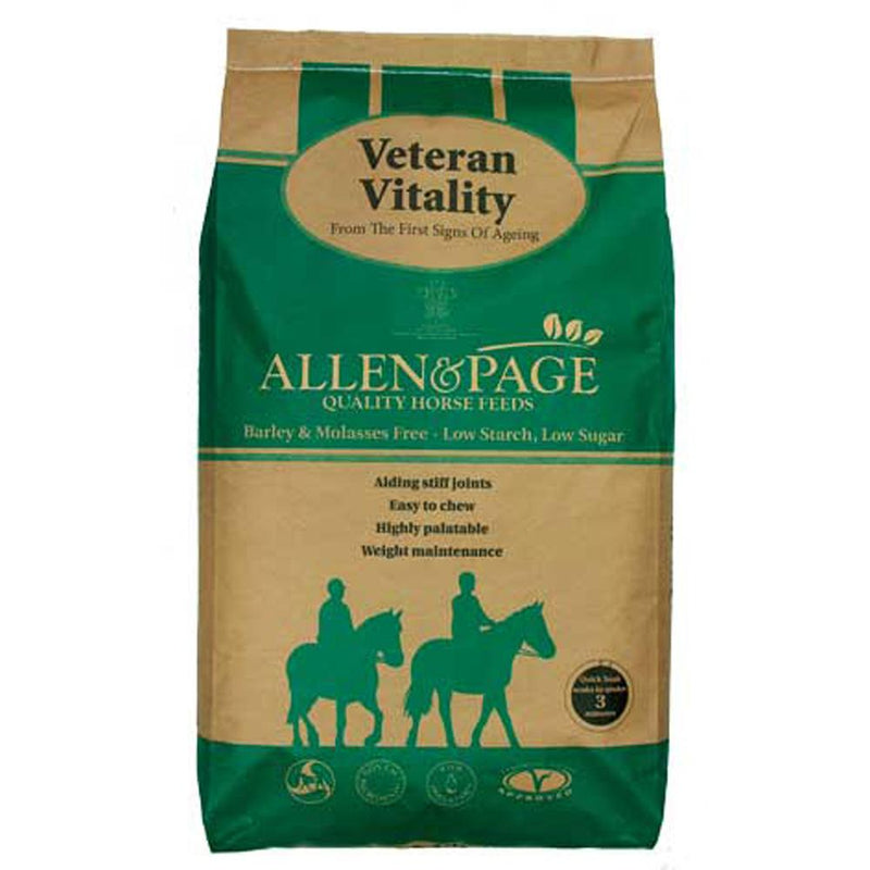 Allen & Page Veteran Vitality Horse Feed - 20kg - Percys Pet Products