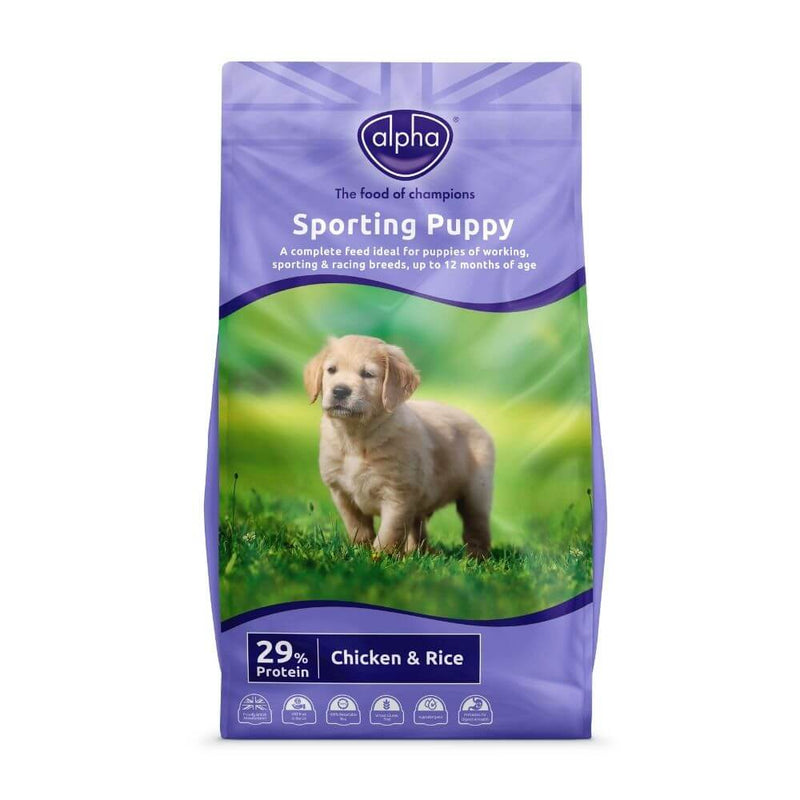 Alpha Sporting Puppy Chicken & Rice Food - Percys Pet Products