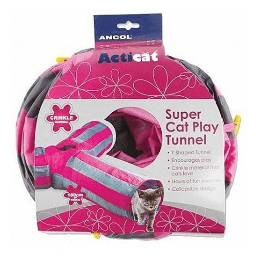 Ancol Acticat Y-Shaped Play Tunnel 50cm - Percys Pet Products