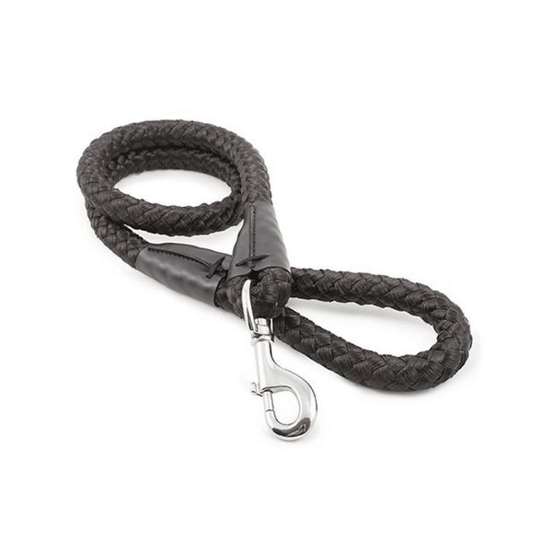 Ancol Nylon Super Rope Lead in Black 20mm x 1.07m - Percys Pet Products