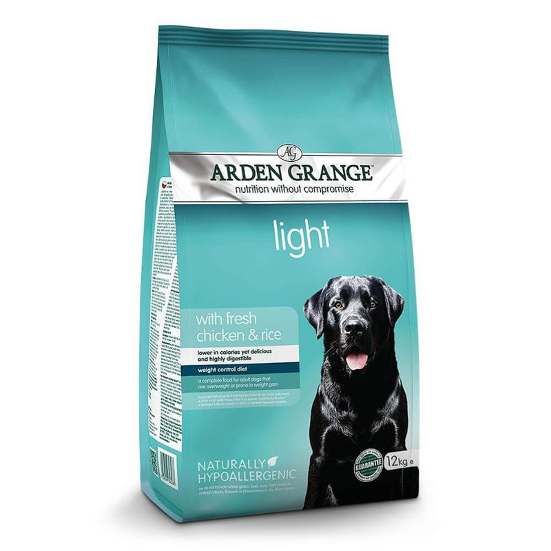 Arden Grange Light Dog Food with Chicken & Rice 12kg - Percys Pet Products