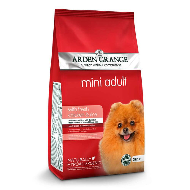 Arden Grange Mini Adult with Fresh Chicken & Rice 6kg - Percys Pet Products