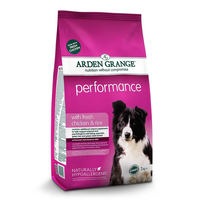 Arden Grange Performance Dog Food with Chicken & Rice 12kg - Percys Pet Products