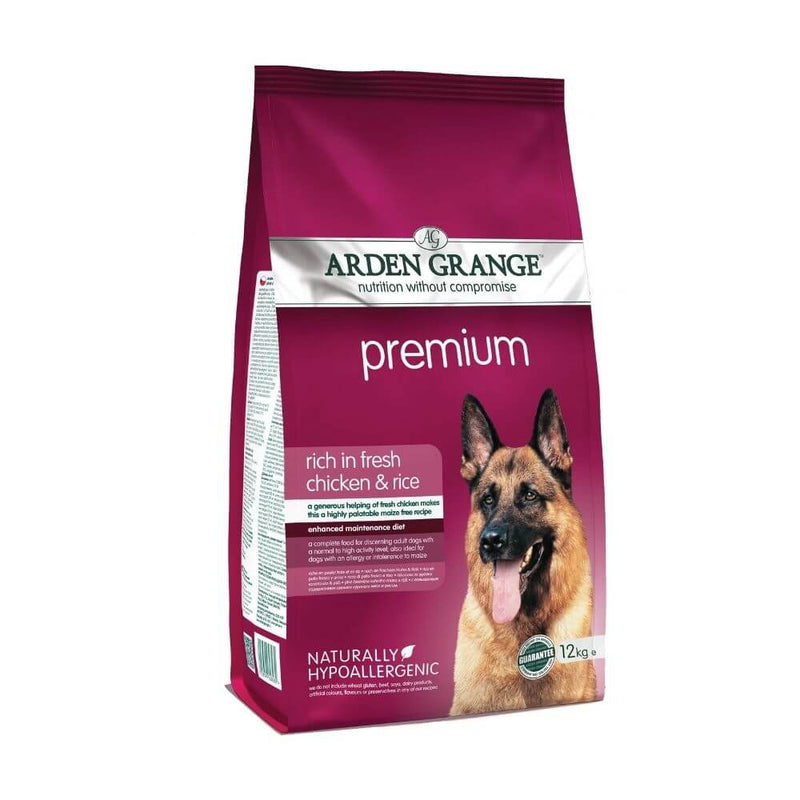 Arden Grange with Chicken & Rice Adult Premium Dog Food 12kg - Percys Pet Products