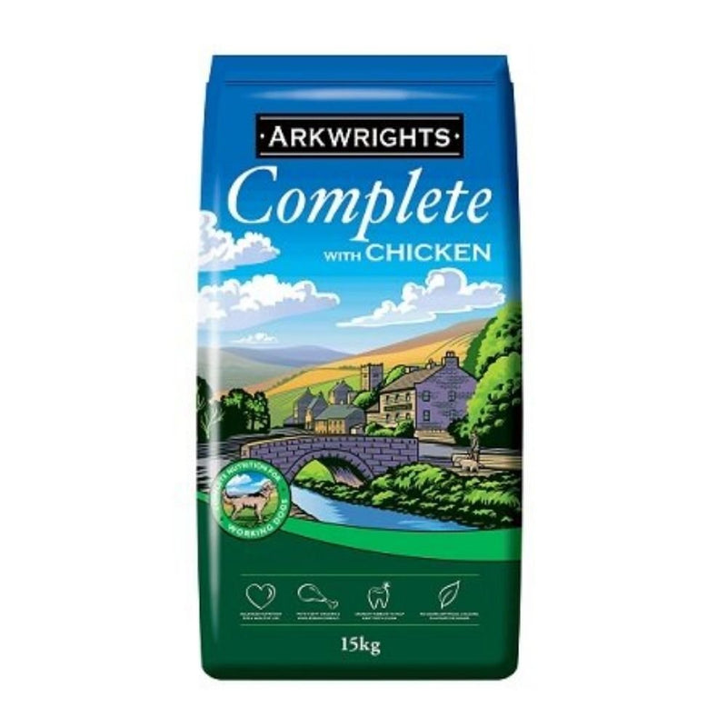 Arkwrights Complete Chicken Working Dog Food 15kg - Percys Pet Products