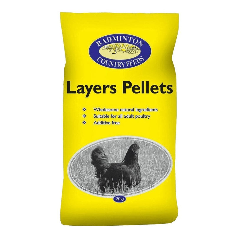 Badminton Layers Pellets Poultry Feed 20kg - Percys Pet Products