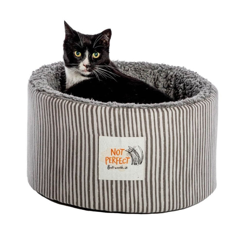 Battersea Snuggly Stripes Cat Cosy Bed - Percys Pet Products