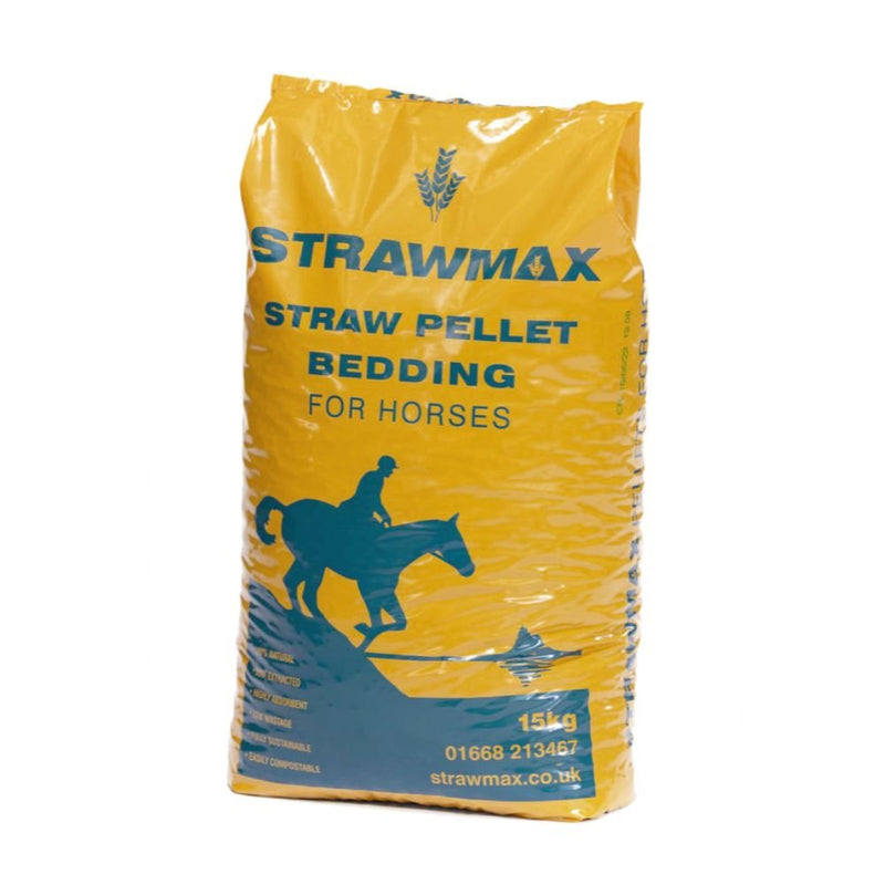 Bedmax Strawmax Straw Pellet Bedding for Horses 15kg - Percys Pet Products
