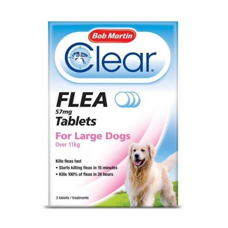 Bob Martin Clear Flea Tablets for Large Dogs x 6 - Percys Pet Products