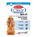 Bob Martin Clear Spot-On for Medium Dogs 3 Pipettes x 6 - Percys Pet Products