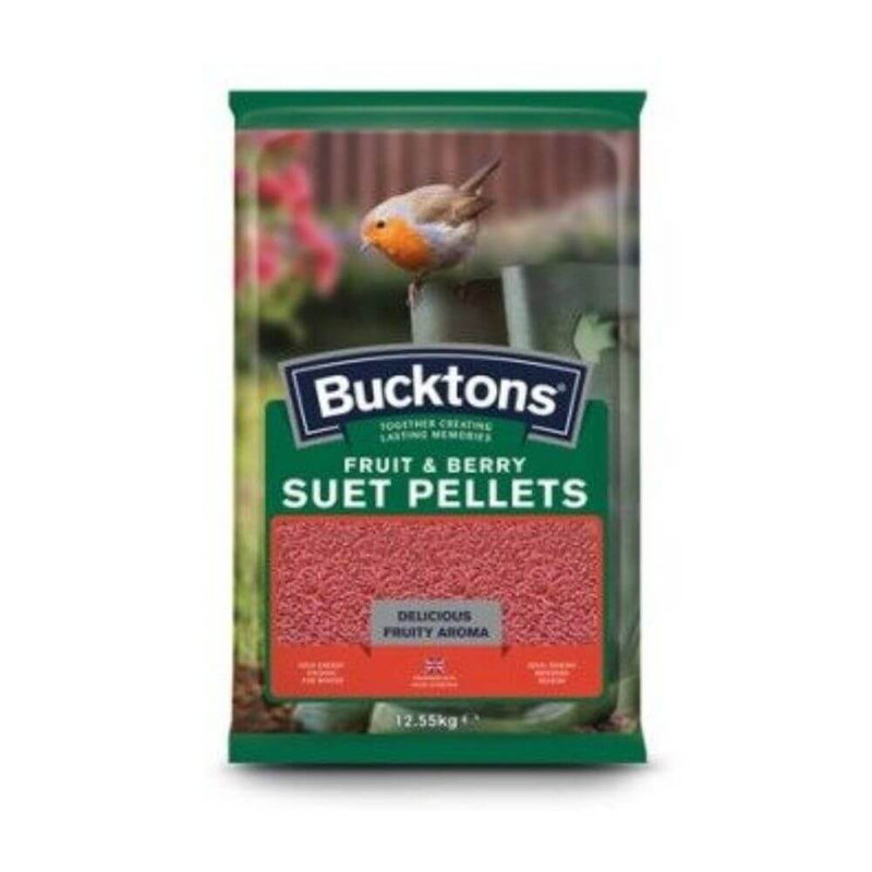 Bucktons Fruit & Berry Suet Pellets for Wild Birds 12.55kg - Percys Pet Products